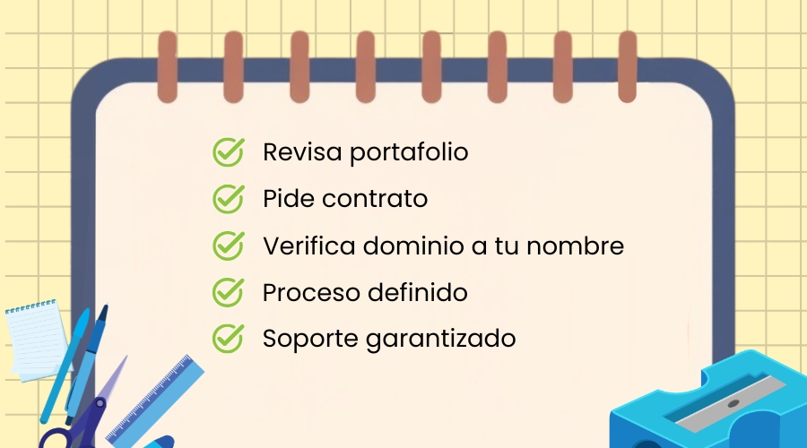 Checklist para elegir una agencia de diseño web profesional